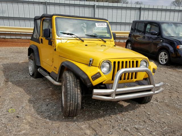 1J4FA29S85P379376 - 2005 JEEP WRANGLER / YELLOW photo 1