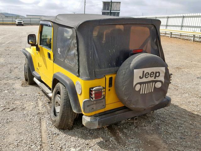 1J4FA29S85P379376 - 2005 JEEP WRANGLER / YELLOW photo 3