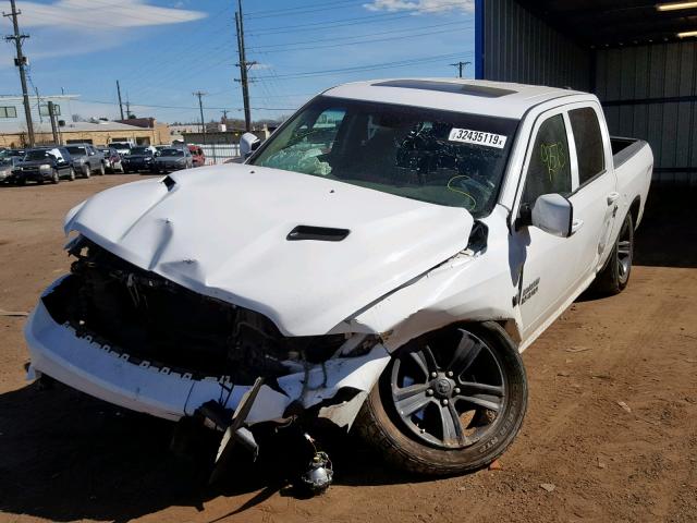 1C6RR7MTXFS526988 - 2015 RAM 1500 SPORT WHITE photo 2