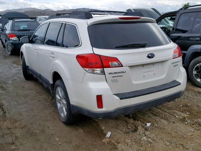 4S4BRDKC7A2374555 - 2010 SUBARU OUTBACK 3. WHITE photo 3