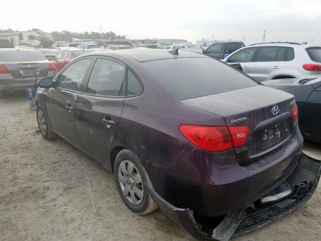 KMHDU46D69U662352 - 2009 HYUNDAI ELANTRA GLS  photo 3