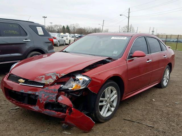 2G1WC5E37D1125341 - 2013 CHEVROLET IMPALA LTZ RED photo 2