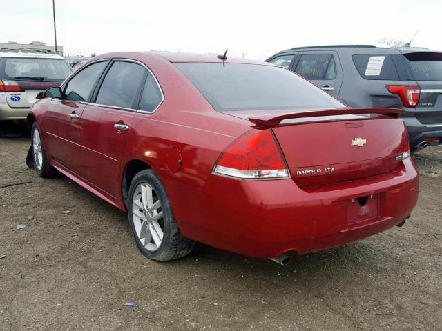 2G1WC5E37D1125341 - 2013 CHEVROLET IMPALA LTZ RED photo 3