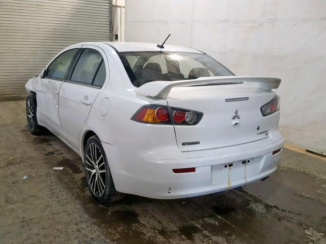 JA32U8FW2GU005953 - 2016 MITSUBISHI LANCER GT WHITE photo 3