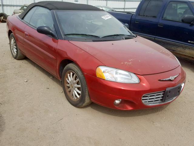 1C3EL55T13N525514 - 2003 CHRYSLER SEBRING LX RED photo 1