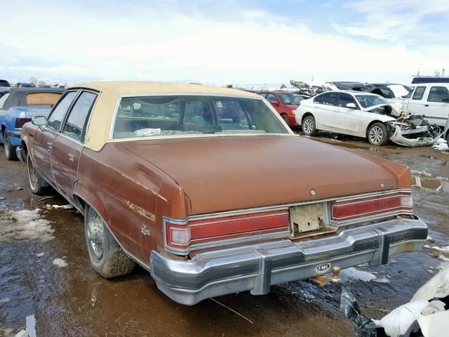 4X69K8H429671 - 1978 BUICK ELECTRA BROWN photo 3