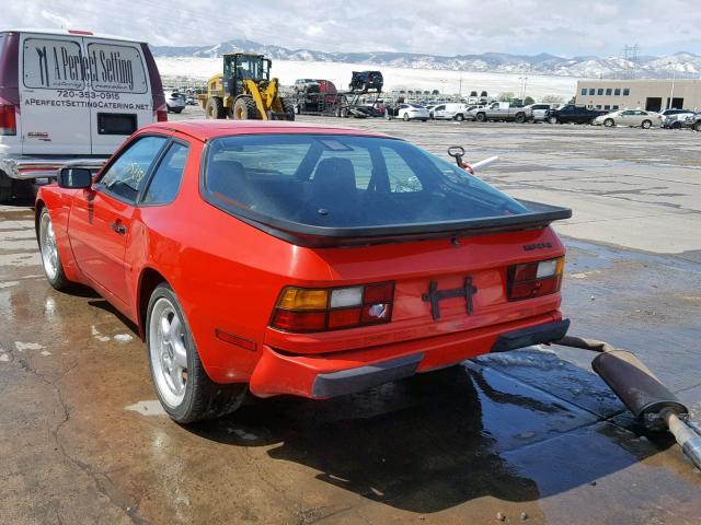 WP0AA0949GN451741 - 1986 PORSCHE 944 RED photo 3