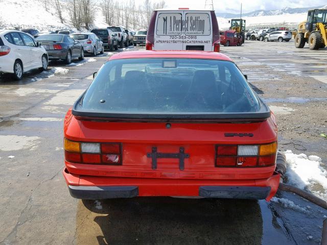 WP0AA0949GN451741 - 1986 PORSCHE 944 RED photo 6