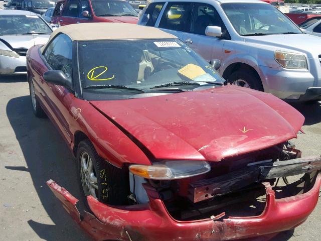 3C3EL55H6TT291639 - 1996 CHRYSLER SEBRING JX RED photo 1