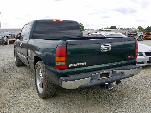 2GTEC19T541134951 - 2004 GMC NEW SIERRA GREEN photo 3