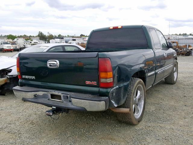 2GTEC19T541134951 - 2004 GMC NEW SIERRA GREEN photo 4