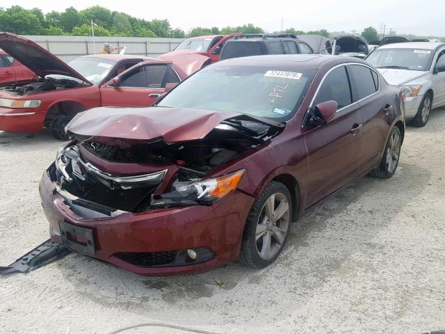 19VDE1F77EE009007 - 2014 ACURA ILX 20 TEC MAROON photo 2