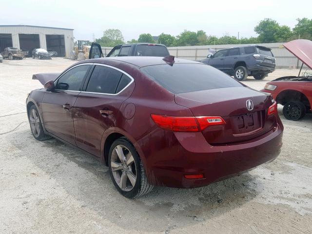 19VDE1F77EE009007 - 2014 ACURA ILX 20 TEC MAROON photo 3