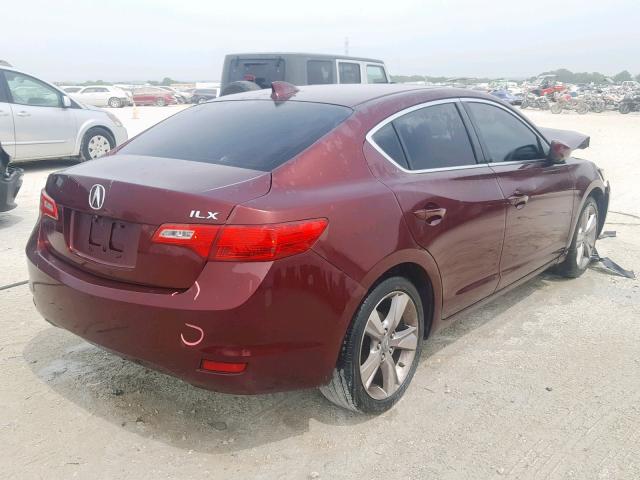 19VDE1F77EE009007 - 2014 ACURA ILX 20 TEC MAROON photo 4