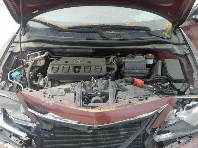 19VDE1F77EE009007 - 2014 ACURA ILX 20 TEC MAROON photo 7