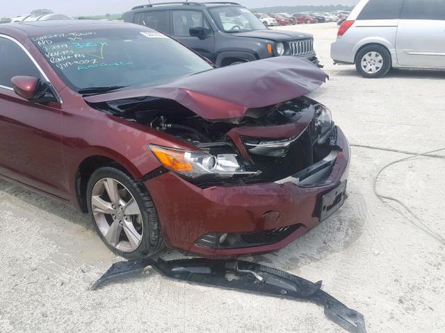 19VDE1F77EE009007 - 2014 ACURA ILX 20 TEC MAROON photo 9