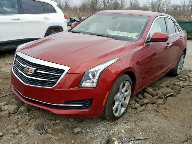 1G6AG5RX5F0124659 - 2015 CADILLAC ATS BURGUNDY photo 2