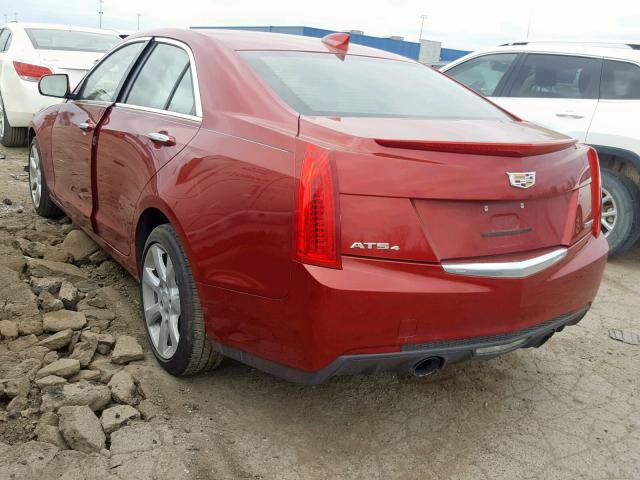 1G6AG5RX5F0124659 - 2015 CADILLAC ATS BURGUNDY photo 3