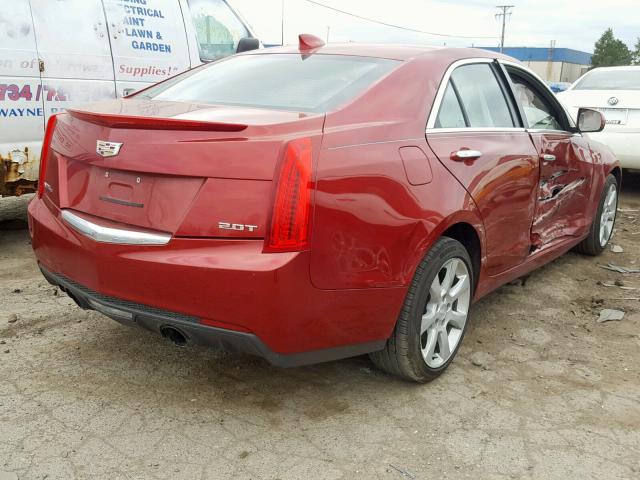 1G6AG5RX5F0124659 - 2015 CADILLAC ATS BURGUNDY photo 4