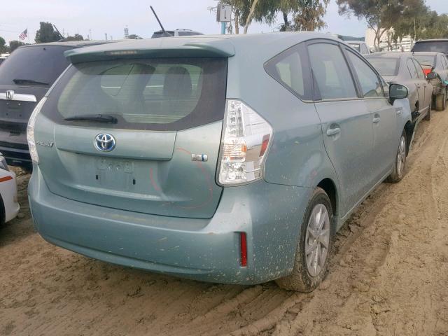 JTDZN3EU0D3276771 - 2013 TOYOTA PRIUS V BLUE photo 4