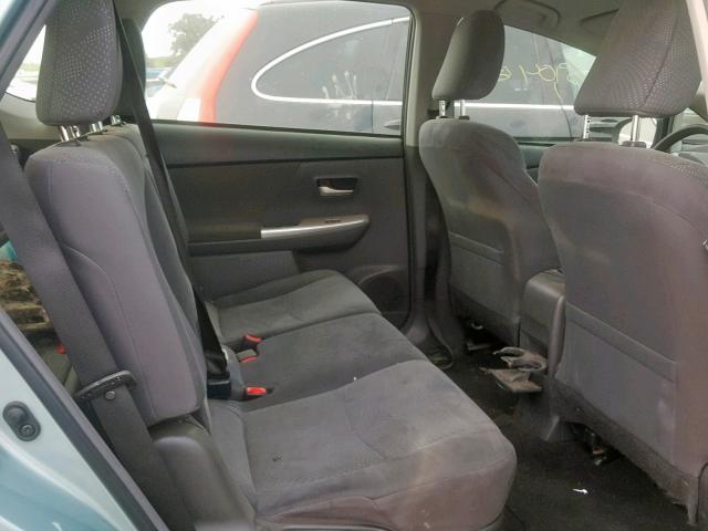 JTDZN3EU0D3276771 - 2013 TOYOTA PRIUS V BLUE photo 6