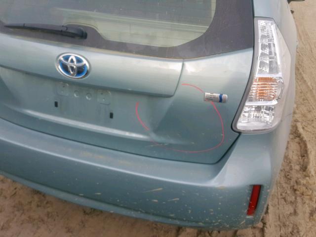 JTDZN3EU0D3276771 - 2013 TOYOTA PRIUS V BLUE photo 9