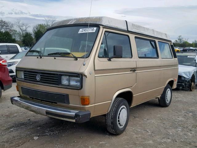 WV2ZB0251HH060880 - 1987 VOLKSWAGEN VANAGON CA GOLD photo 2