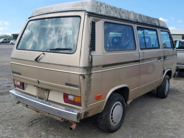 WV2ZB0251HH060880 - 1987 VOLKSWAGEN VANAGON CA GOLD photo 4