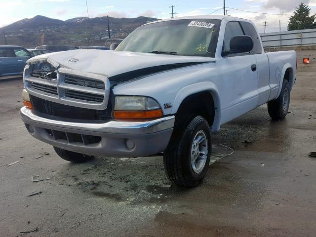 1B7GG22YXWS582520 - 1998 DODGE DAKOTA WHITE photo 2