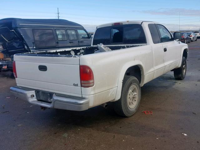 1B7GG22YXWS582520 - 1998 DODGE DAKOTA WHITE photo 4