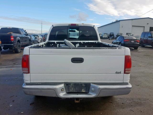 1B7GG22YXWS582520 - 1998 DODGE DAKOTA WHITE photo 6