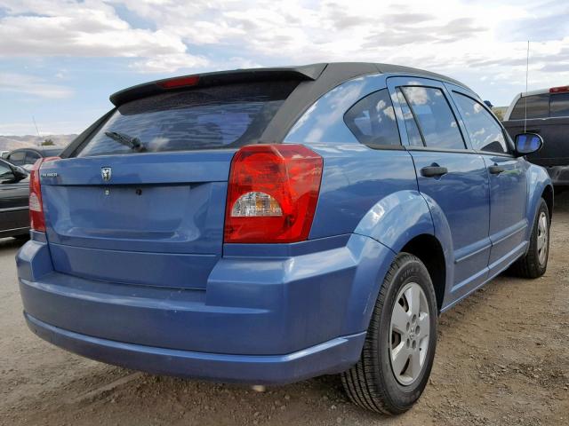 1B3HB28BX7D212682 - 2007 DODGE CALIBER BLUE photo 4