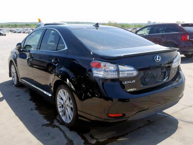 JTHBB1BA7A2027831 - 2010 LEXUS HS 250H BLACK photo 3