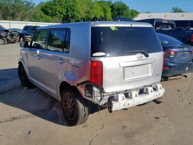 JTLKE50E291077810 - 2009 TOYOTA SCION XB 银色 照片 3
