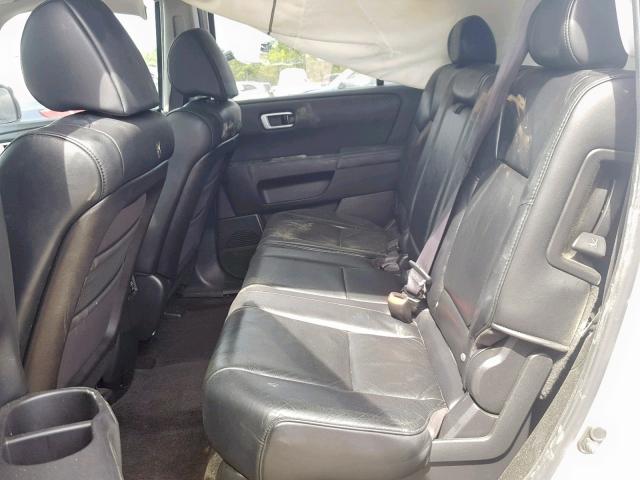 5FNYF3H56AB019206 - 2010 HONDA PILOT EXL SILVER photo 6