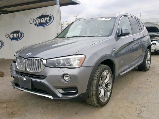 5UXWX7C53F0K34579 - 2015 BMW X3 XDRIVE3 CHARCOAL photo 2