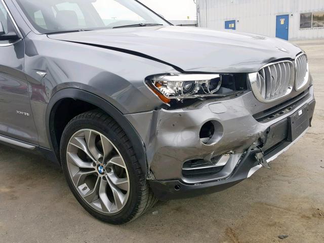 5UXWX7C53F0K34579 - 2015 BMW X3 XDRIVE3 CHARCOAL photo 9