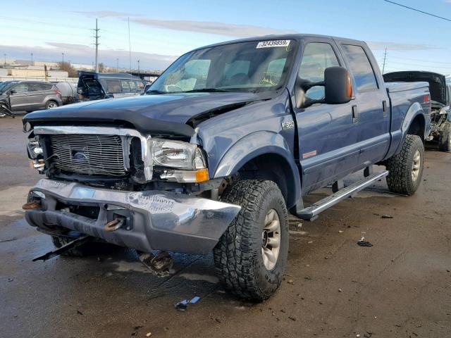 1FTSW31P34EB37995 - 2004 FORD F350 SRW S BLUE photo 2