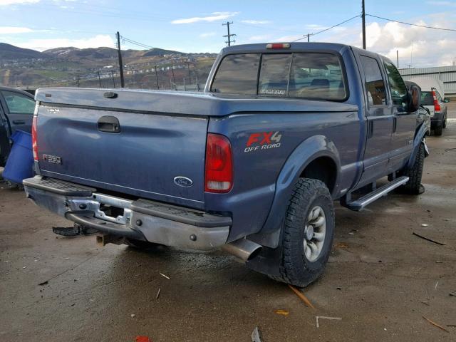 1FTSW31P34EB37995 - 2004 FORD F350 SRW S BLUE photo 4