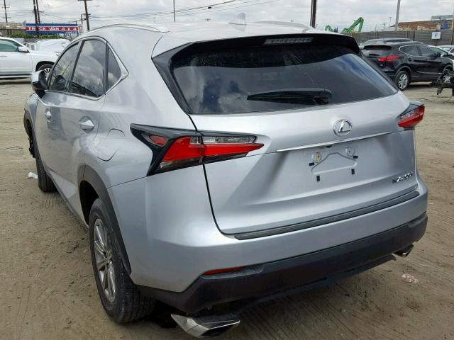 JTJYARBZ3G2041122 - 2016 LEXUS NX 200T SILVER photo 3