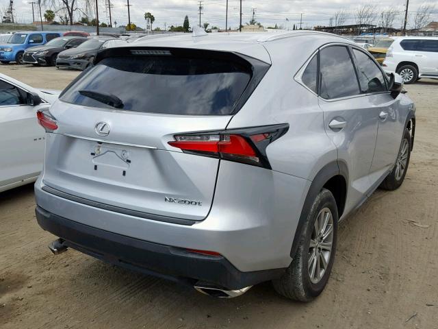 JTJYARBZ3G2041122 - 2016 LEXUS NX 200T SILVER photo 4