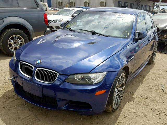 WBSPM93509E201100 - 2009 BMW M3 BLUE photo 2