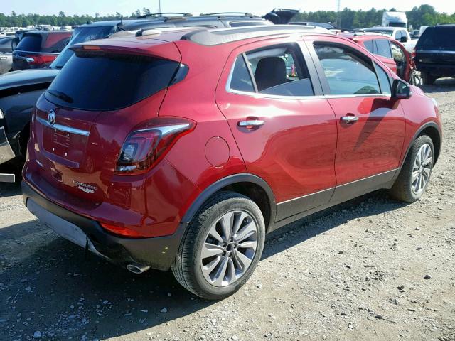 KL4CJASB6JB666424 - 2018 BUICK ENCORE PRE RED photo 4