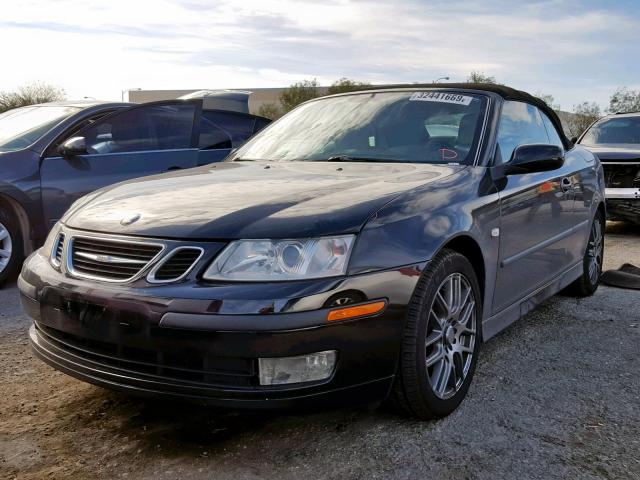 YS3FD76Y976105608 - 2007 SAAB 9-3 2.0T BLACK photo 2