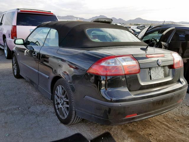 YS3FD76Y976105608 - 2007 SAAB 9-3 2.0T BLACK photo 3