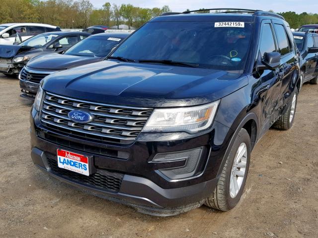 1FM5K7BH4HGA20309 - 2017 FORD EXPLORER BLACK photo 2