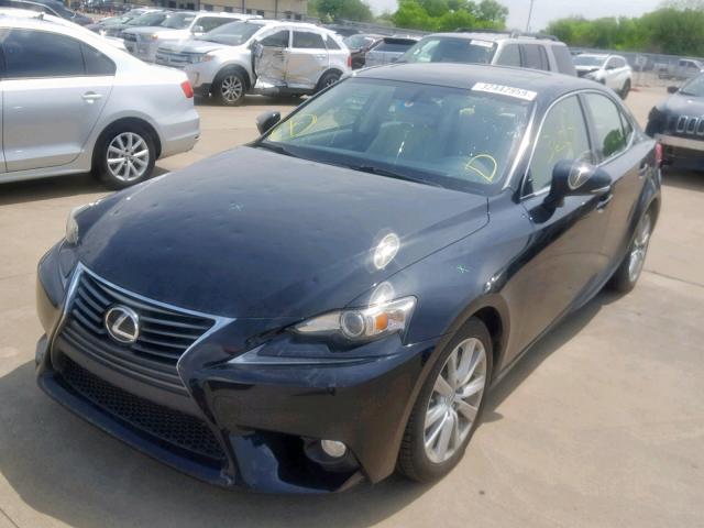 JTHBF1D25E5019483 - 2014 LEXUS IS 250 BLACK photo 2