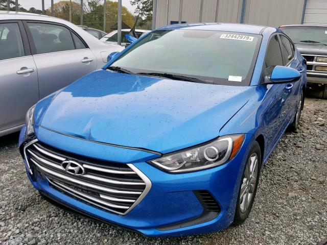 5NPD84LF7HH027535 - 2017 HYUNDAI ELANTRA SE BLUE photo 2