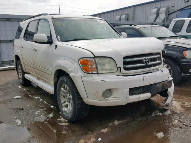 5TDBT48A73S188229 - 2003 TOYOTA SEQUOIA LI WHITE photo 1