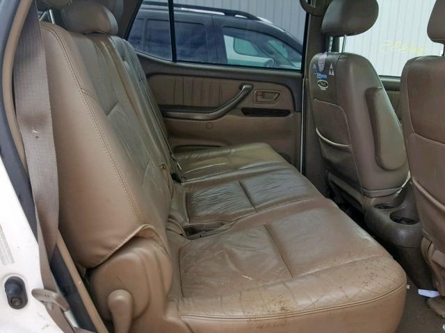 5TDBT48A73S188229 - 2003 TOYOTA SEQUOIA LI WHITE photo 6